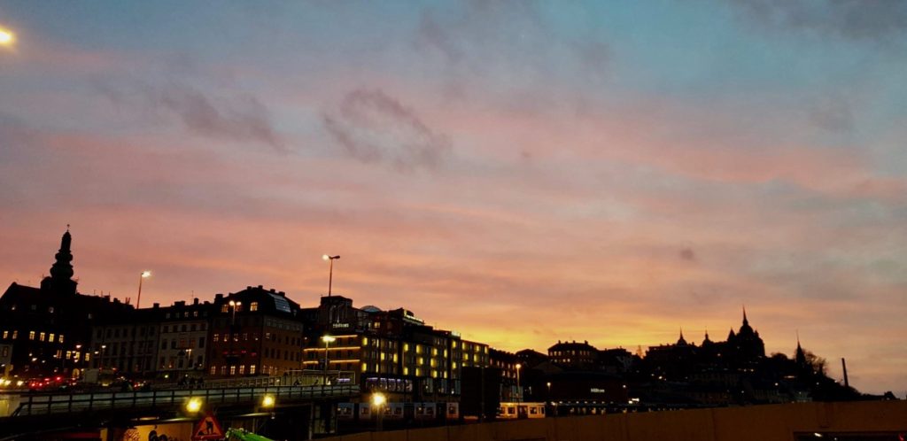 Stockholm evening sky by Ingemar Pongratz