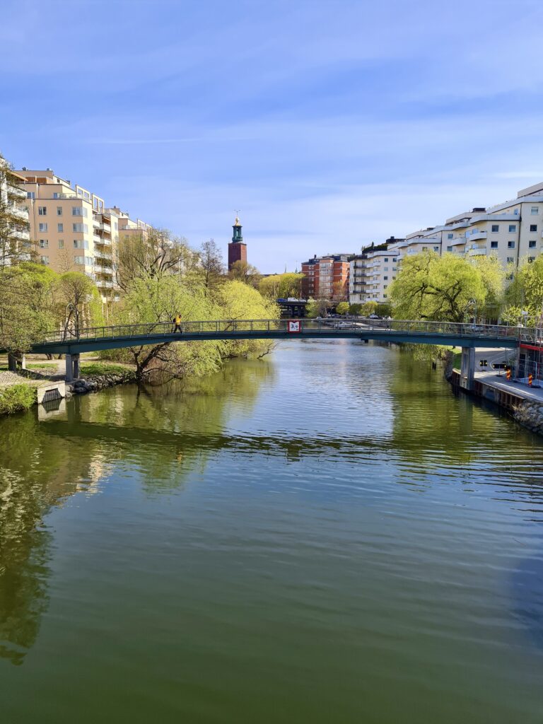 Bridge across water by Ingemar Pongratz